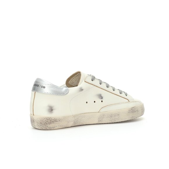 Golden Goose Super - Star Mens Low - Top Grey Heel Panel Sneakers - Picture 3 of 8